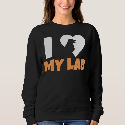 Sweatshirt I Love My Labrador 211 (Devant)
