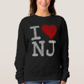 Sweatshirt I Love New Jersey I Heart NJ (Devant)