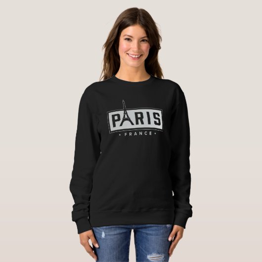 Sweatshirt I Love Paris Eiffel Tower France French vacation S (Devant entier)