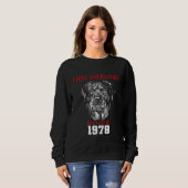 Sweatshirt I love rottweiler since 1978 (Devant entier)