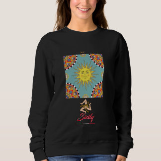 Sweatshirt I Love Sicily, Sicile Italie Illustration D