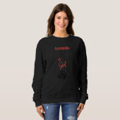 Sweatshirt I Love State Of Delaware Flower Outline Dagsboro C (Devant entier)