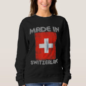Sweatshirt I Love Suisse Son Dans Mon Adn Swiss Flag Nation (Devant)