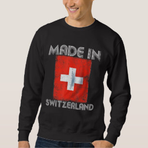 Sweatshirt I Love Suisse Son Dans Mon Adn Swiss Flag Nation