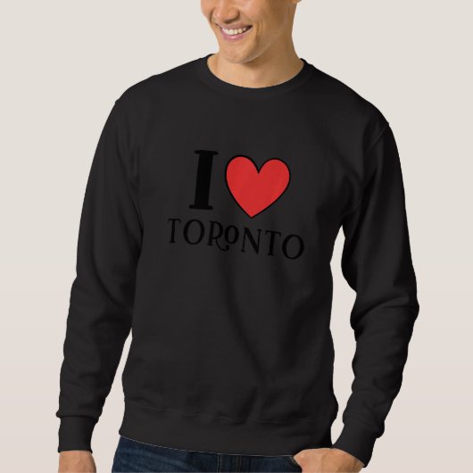 Sweatshirt I Love Toronto Canada Premium (Devant)