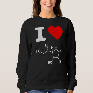 Sweatshirt I Love Vitamine C Ingrédients de soins de la peau