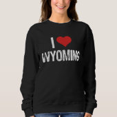 Sweatshirt I Love Wyoming (Devant)