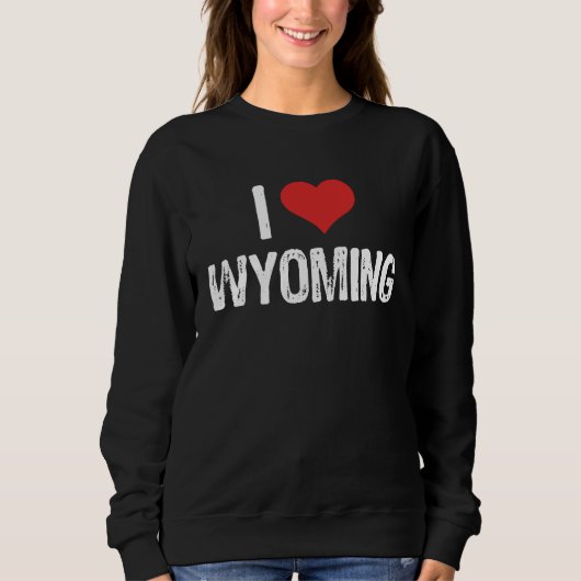 Sweatshirt I Love Wyoming (Devant)