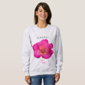 Sweatshirt I Love You - Rose -Valentines Personalized   (Devant entier)