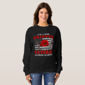 Sweatshirt I m A Dad Skipper And Veteran Nothing Scares Me Fl (Devant entier)