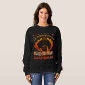 Sweatshirt I m Thankful For My Dachshund Cute Thanksgiving (Devant entier)