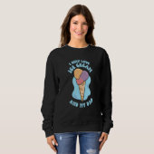 Sweatshirt I Only Love Ice Cream And My Dad Child Father Kid  (Devant entier)
