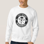 Sweatshirt I Put the Bad In Badminton (Devant)