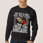 Sweatshirt I Raise A Tiny Dinosaurs Bearded Dragon Mom (Devant)