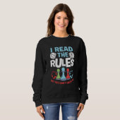 Sweatshirt I Read The Rules Board Dice Chess Board Gaming Boa (Devant entier)