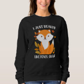 Sweatshirt I really like foxes fox children  1 (Devant)
