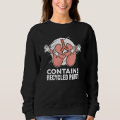 Sweatshirt I Run On Spare Parts Organ Transplant Survivor (Devant)