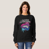 Sweatshirt I Screw Everyone Bisexual Rainbow Pride Bisexualit (Devant entier)