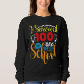 Sweatshirt I Survived First Days Of School Funny Student Teac (Devant)