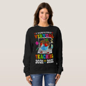 Sweatshirt I Survived Virtual Distance Teaching 2021 2022 Tea (Devant entier)