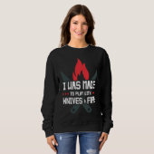 Sweatshirt I Was Made to Play with Knives and Fire  Cooking C (Devant entier)