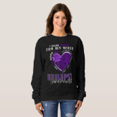 Sweatshirt I Wear Purple For My Niece Epilepsy Awareness Supp (Devant entier)
