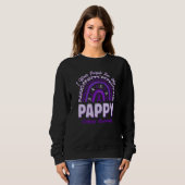 Sweatshirt I Wear Purple For My Pappy Epilepsy Awareness Rain (Devant entier)