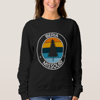 Sweatshirt Iberia Missouri MO USA City Pride Retro Sunset