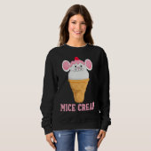 Sweatshirt Ice Food Sundae Mouse  Mice Cream Foodie (Devant entier)