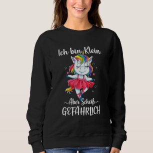 Sweatshirt Ich Bin Klein Aber Scheiß Ballet Dangereux