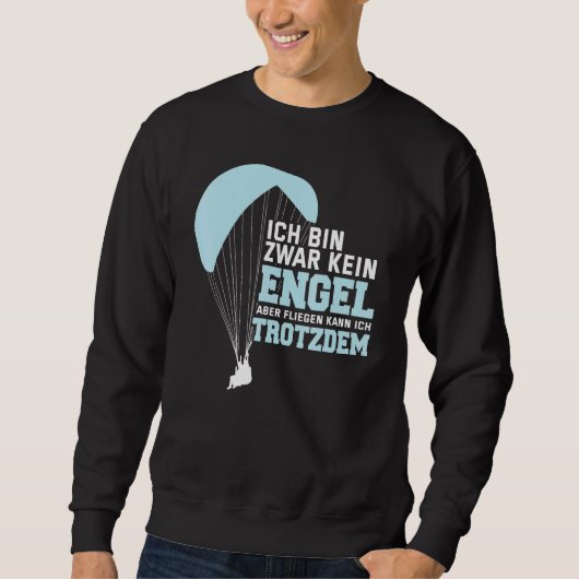 Sweatshirt Ich Bin Zwar Kein Engel Parachute (Devant)
