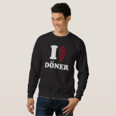 Sweatshirt Ich Liebe Doner (Devant entier)