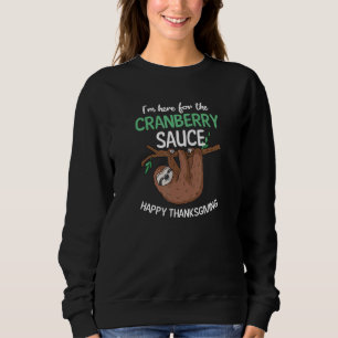 Sweatshirt Ici Pour La Fente Thanksgiving Sauce Cranberry