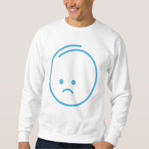 Sweatshirt Icône de Tristesse Minimaliste