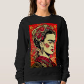 Sweatshirt Icône InkPunk : Frida Kahlo (Devant)