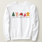 Sweatshirt Icônes Jésus est la raison de la saison  (Design devant)