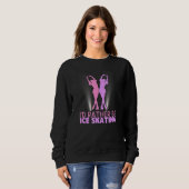 Sweatshirt I'd Rather Be Ice Skating Figure Skater (Devant entier)