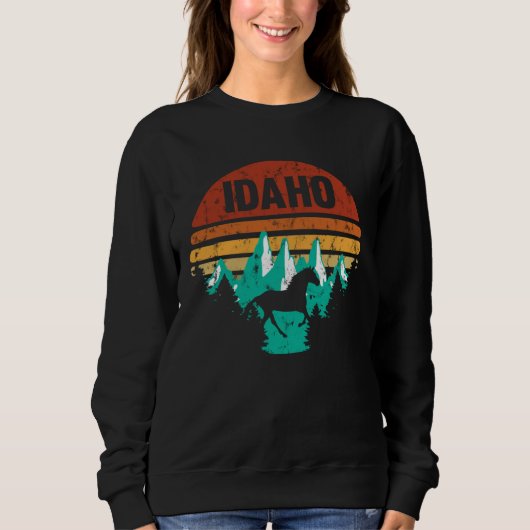 Sweatshirt Idaho Mountains  For Resident Tourist And Visitor (Devant)