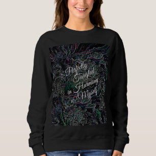 Sweatshirt Idéalement Tangled Rainbow Adventure Black