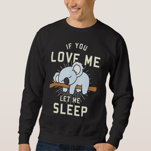Sweatshirt Idée animale Dormir Koala (Devant)