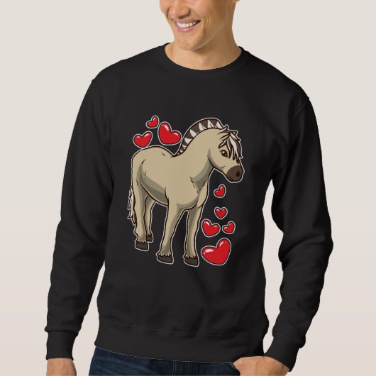 Sweatshirt Idée Cadeau Cheval Fjord (Devant)