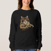 Sweatshirt Idée cadeau de chat de Maine Coon (Devant)