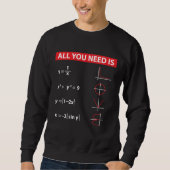 Sweatshirt Idée de cadeau de professeur de mathématiques (Devant)