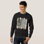 Sweatshirt Idée de graphique de citation de beau chat sauvage (Devant entier)