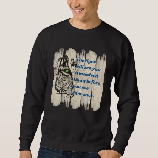 Sweatshirt Idée de graphique de citation de beau chat sauvage (Devant)