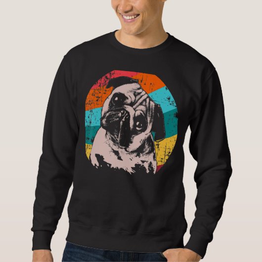 Sweatshirt Idée de style Vintage carlin (Devant)