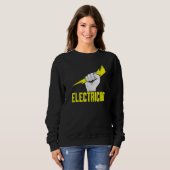 Sweatshirt Idée géniale Femmes Hommes Electricien (Devant entier)
