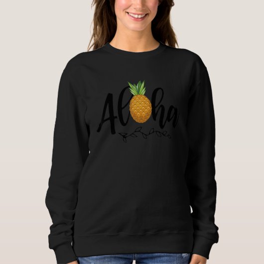 Sweatshirt Idée hawaïenne de la Pinapple (Devant)