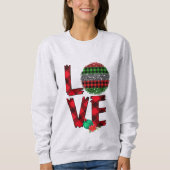 Sweatshirt Idées Cadeaux Personnalisées, l'amour de Noël (Devant)