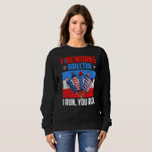 Sweatshirt If I Run You Run 4th Of July Pa (Devant entier)